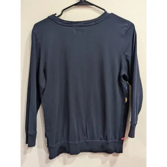 Kate Spade Juniors size long sleeve crew neck top w/pretty hot air balloon print - Picture 4 of 8